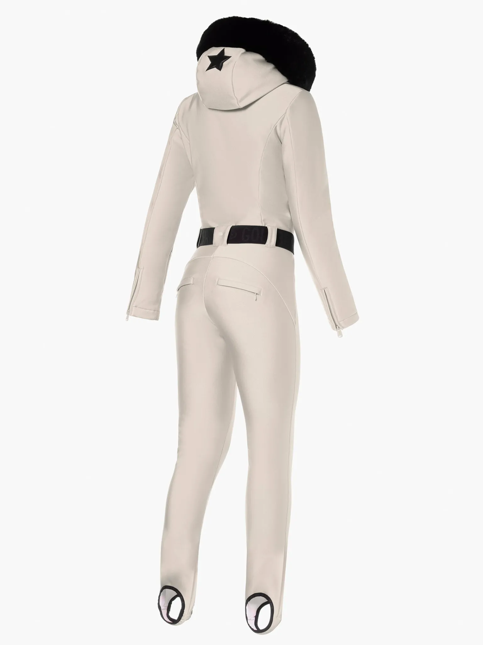Ski Pakken-Goldbergh GLISSER FAUX BORDER Ski Suit champagne