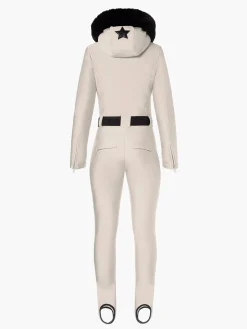 Ski Pakken-Goldbergh GLISSER FAUX BORDER Ski Suit champagne