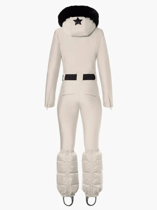 Ski Pakken-Goldbergh GLISSER FAUX BORDER Ski Suit champagne