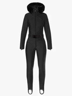Ski Pakken-Goldbergh GLISSER FAUX BORDER Ski Suit black