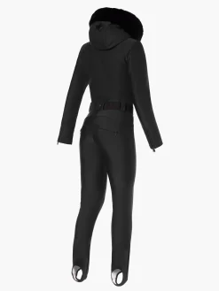 Ski Pakken-Goldbergh GLISSER FAUX BORDER Ski Suit black