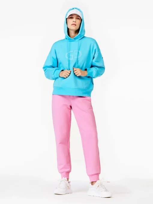 Matching Sets|Sweaters & Hoodies-Goldbergh HARVARD Hoodie atlantic blue