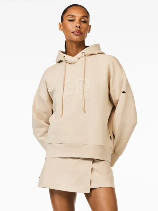 Matching Sets|Sweaters & Hoodies-Goldbergh HARVARD Hoodie white sand