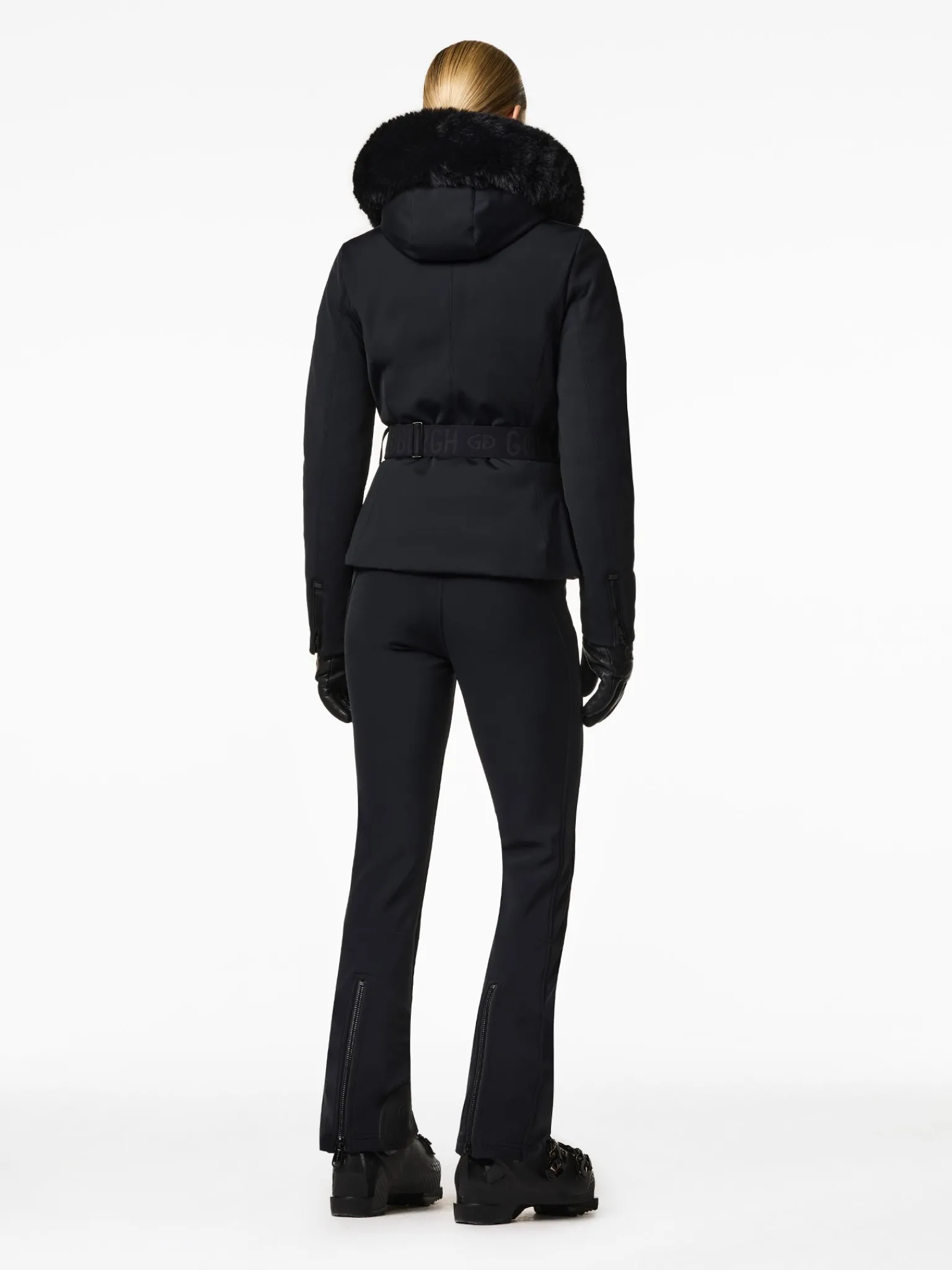 Ski Jassen-Goldbergh Hida Faux Border Ski Jacket Black