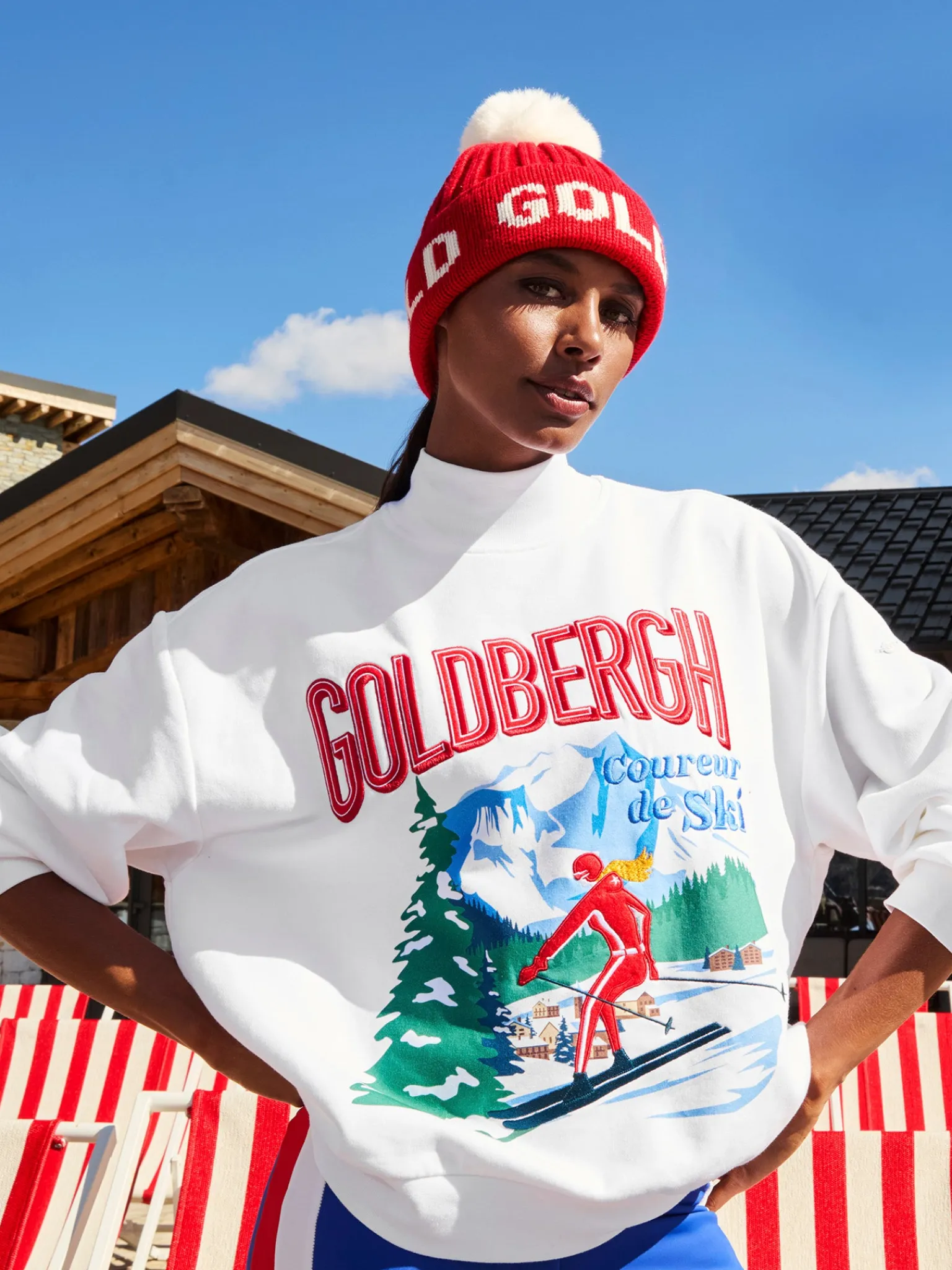 Accessories|Hats & Beanies-Goldbergh HODD Beanie flame
