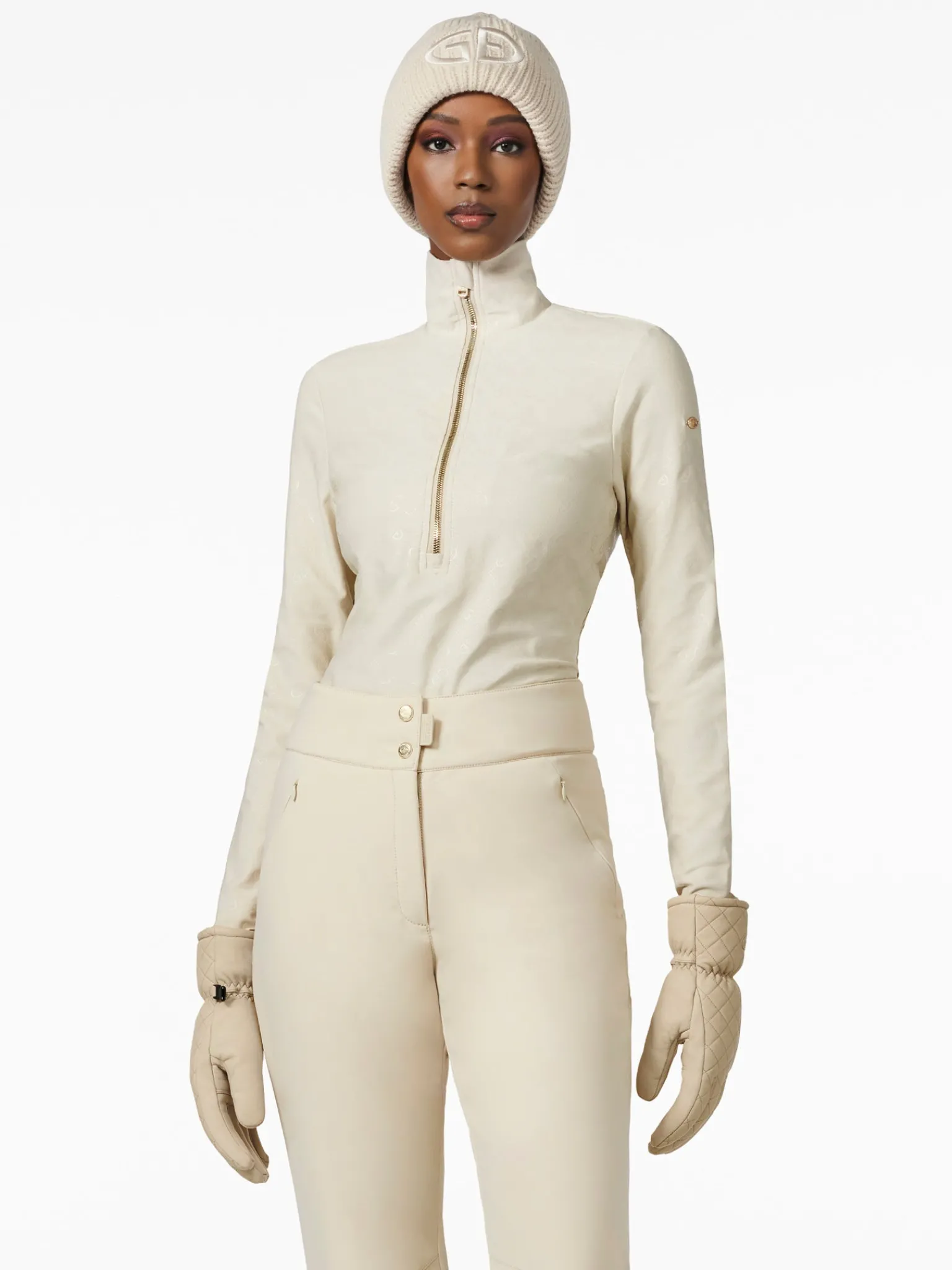 Longsleeves & T-Shirts|Pully'S-Goldbergh ICON Ski Pully champagne