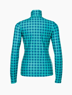 Longsleeves & T-Shirts|Pully'S-Goldbergh IMPRESS Ski Pully ice green retro dot