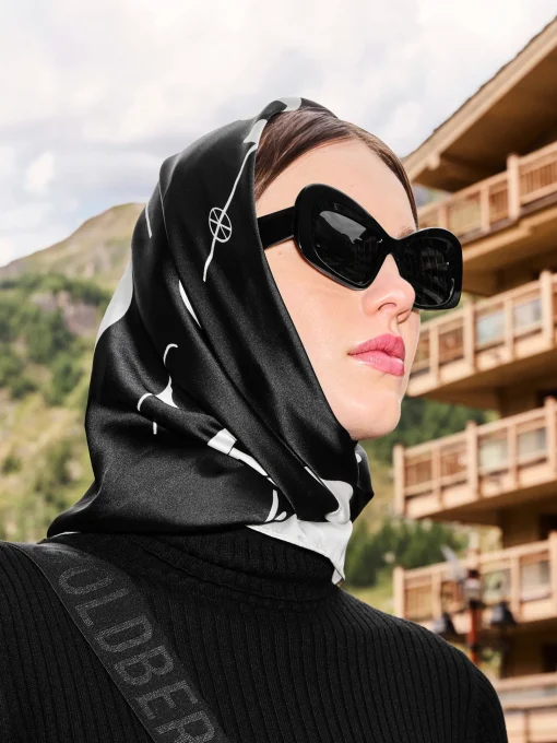 Accessories|Accessories-Goldbergh LA COURSE Scarf black