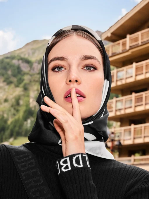 Accessories|Accessories-Goldbergh LA COURSE Scarf black