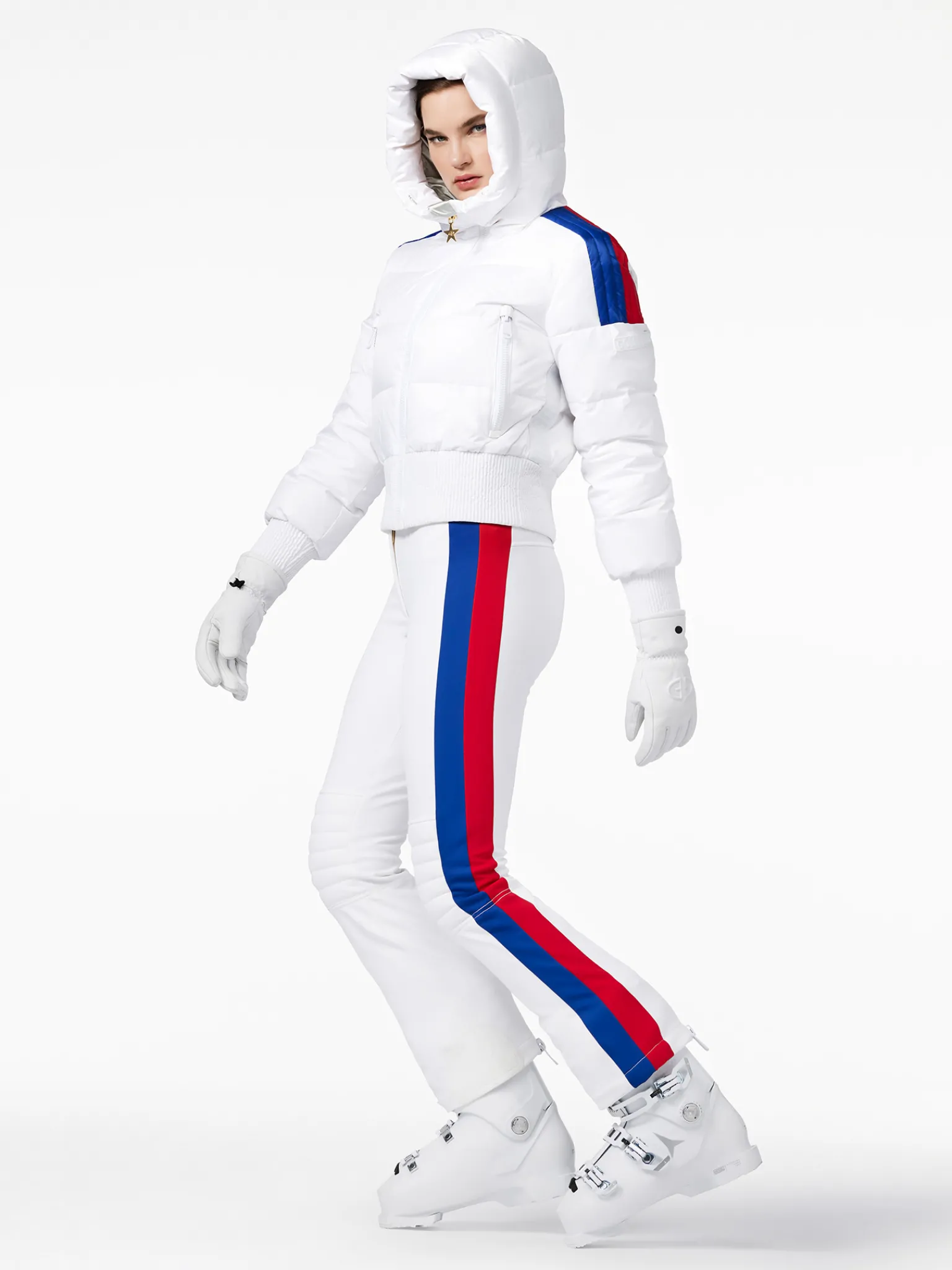 Ski Jassen-Goldbergh LA FACE Ski Jacket white