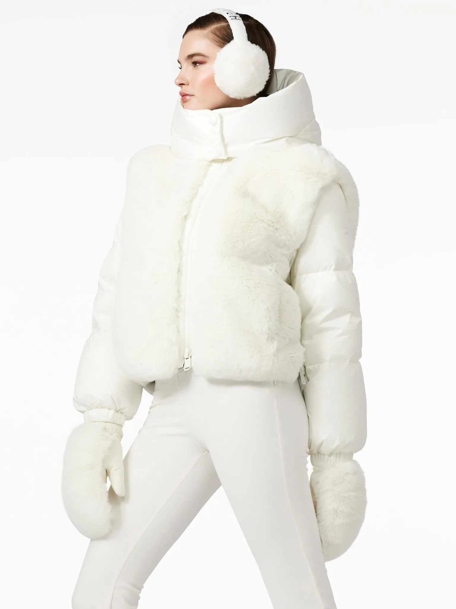 Ski Jassen-Goldbergh LA REINE Ski Jacket cream