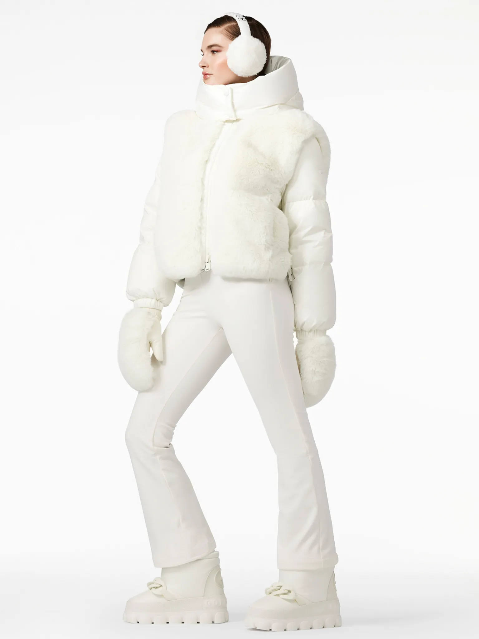 Ski Jassen-Goldbergh LA REINE Ski Jacket cream