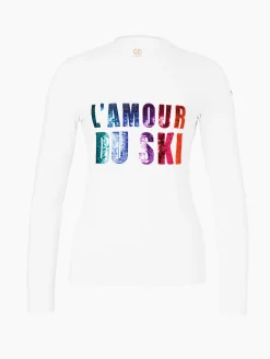 Longsleeves And T-Shirts|Longsleeves & T-Shirts-Goldbergh LE COEUR Long Sleeve Tee white