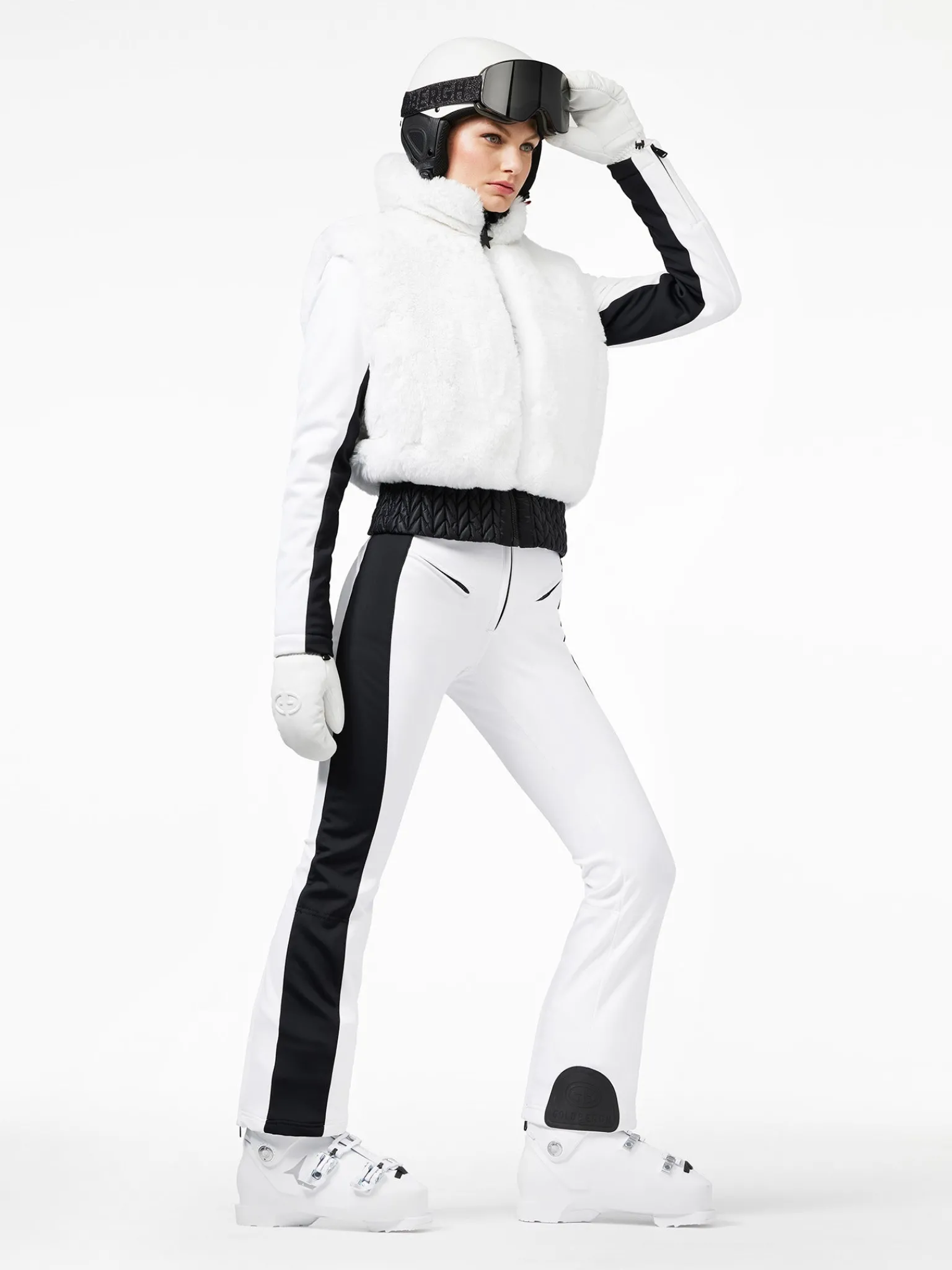 Ski Jassen-Goldbergh LINA Ski Bodywarmer cream