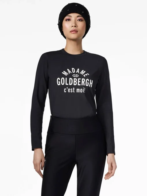 Longsleeves And T-Shirts|Longsleeves & T-Shirts-Goldbergh MADAME Long Sleeve Tee black