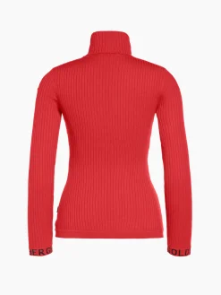 Chalet Wear|Longsleeves And T-Shirts-Goldbergh MIRA Long Sleeve Knit Sweater flame