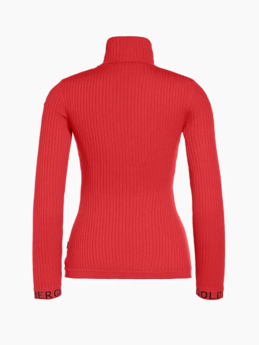 Chalet Wear|Longsleeves And T-Shirts-Goldbergh MIRA Long Sleeve Knit Sweater flame