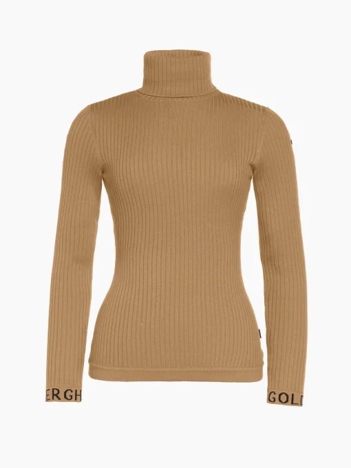 Chalet Wear|Longsleeves And T-Shirts-Goldbergh MIRA Long Sleeve Knit Sweater marmottes