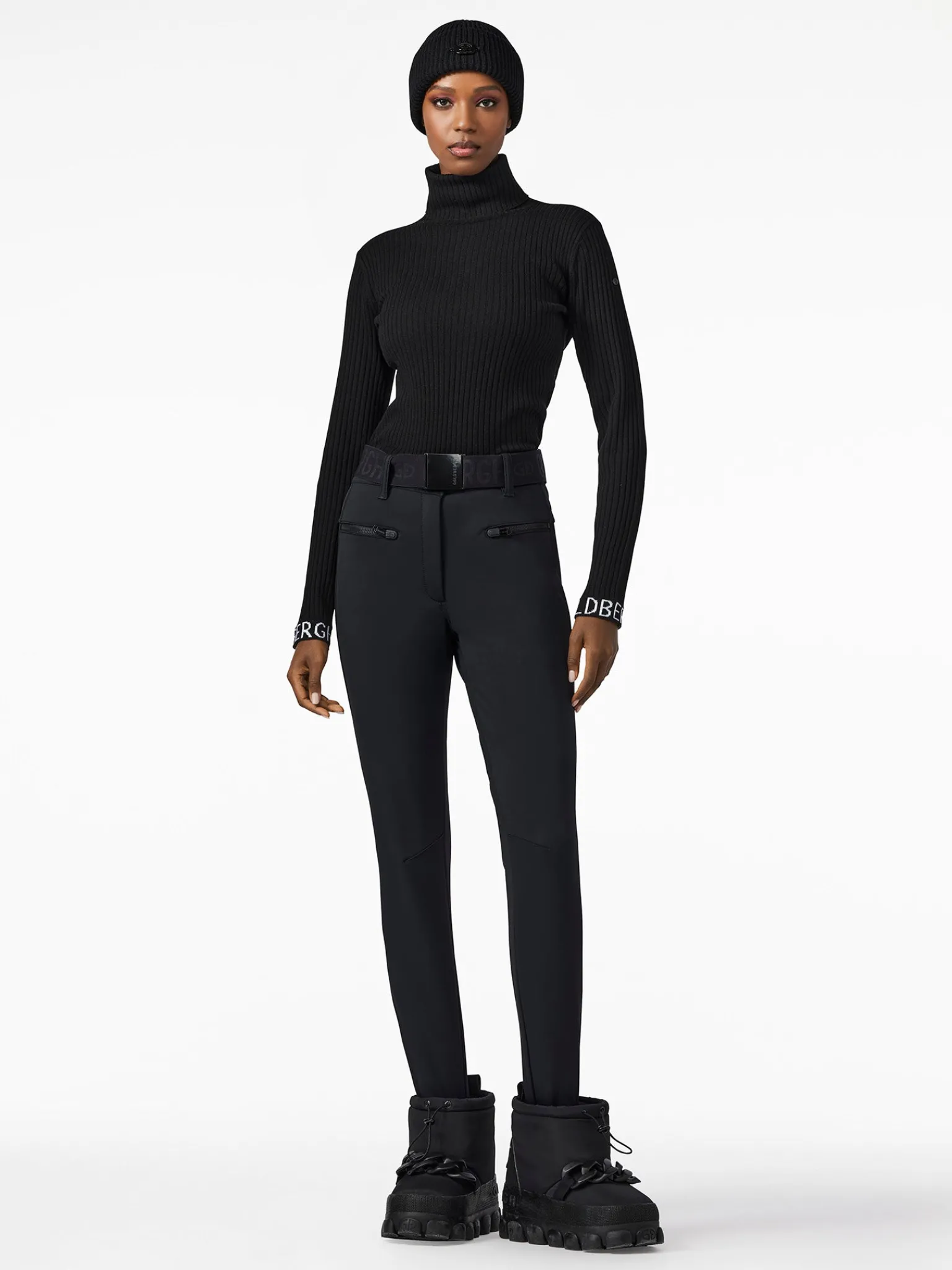 Chalet Wear|Longsleeves And T-Shirts-Goldbergh MIRA Long Sleeve Knit Sweater black