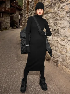 Chalet Wear-Goldbergh MIREILLE Long Sleeve Knit Dress black