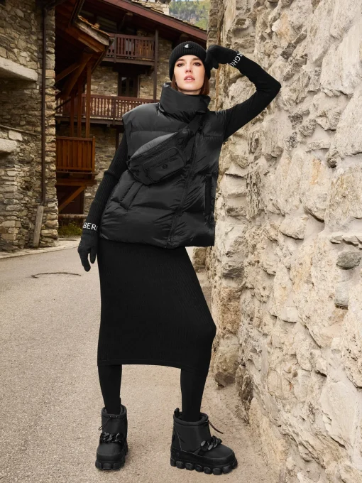 Chalet Wear-Goldbergh MIREILLE Long Sleeve Knit Dress black
