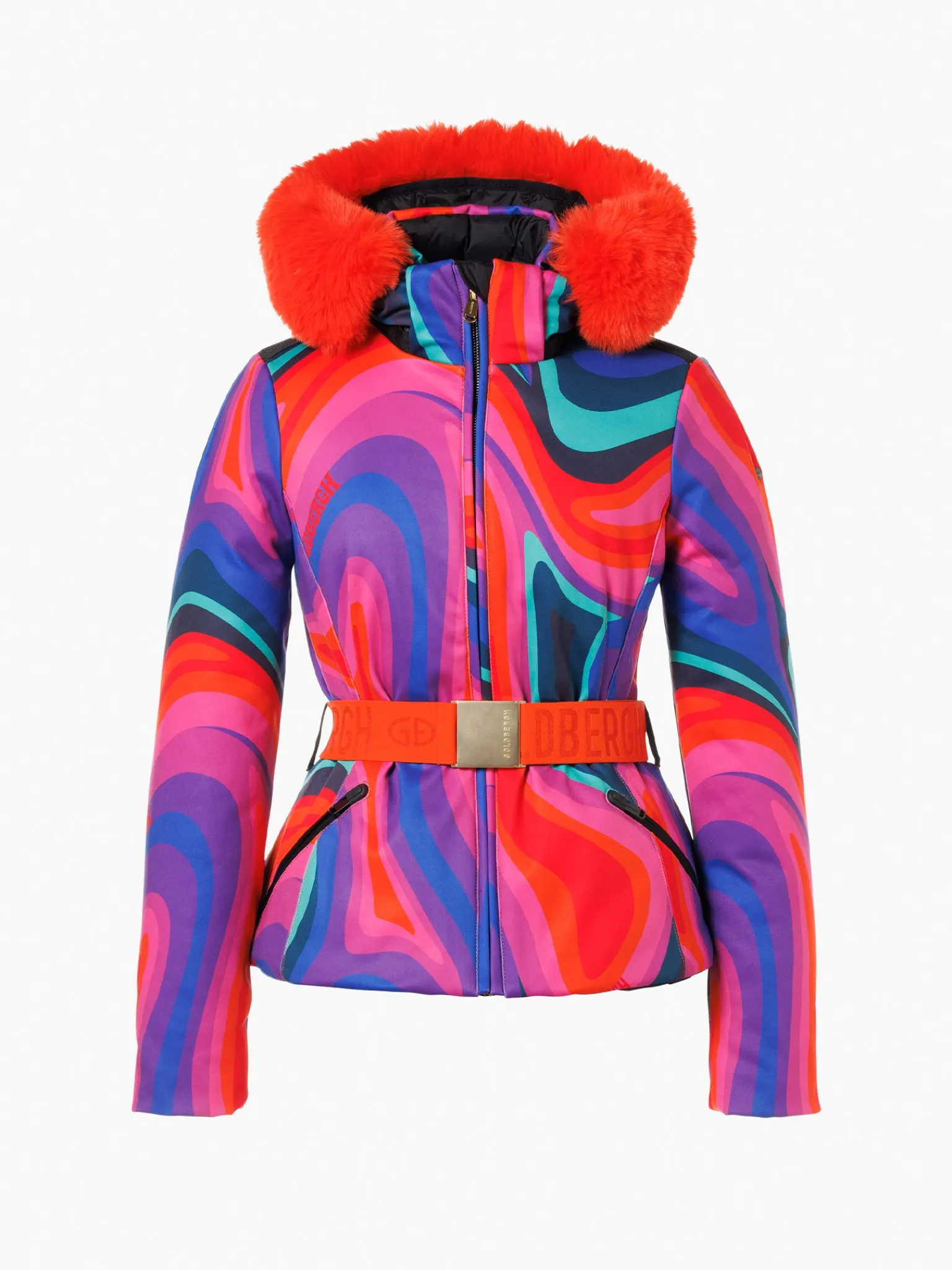 Ski Jassen-Goldbergh MUSE FAUX BORDER Ski Jacket absinthe rainbow
