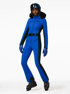 Ski Pakken-Goldbergh PARRY FAUX BORDER Ski Suit dazzling blue