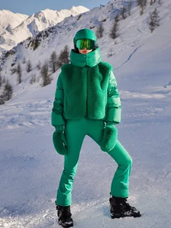 Ski Broeken-Goldbergh PIPPA Ski Pants ice green