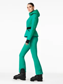 Ski Broeken-Goldbergh PIPPA Ski Pants Long ice green