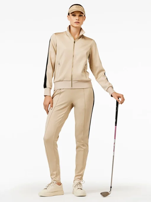 Vests|Matching Sets-Goldbergh QUINN Track Jacket white sand