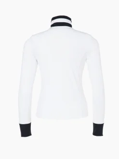 Longsleeves & T-Shirts-Goldbergh RENÉE Full Zip Cardigan white