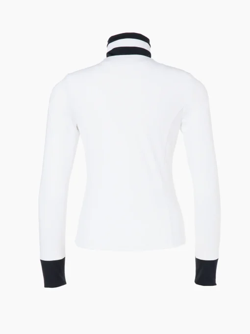 Longsleeves & T-Shirts-Goldbergh RENÉE Full Zip Cardigan white