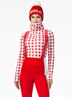 Longsleeves & T-Shirts-Goldbergh SPORTIF Ski Pully flame