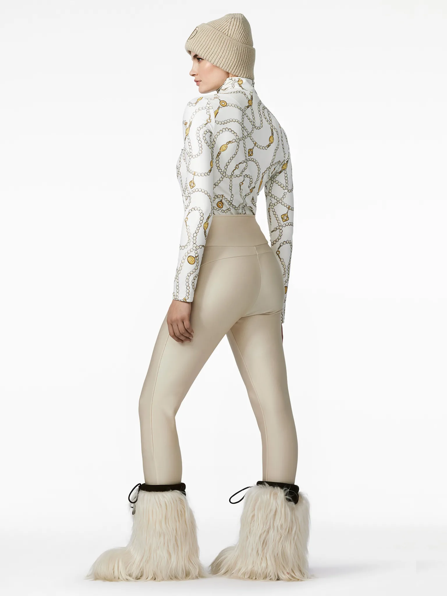 Longsleeves & T-Shirts-Goldbergh VIVIENNE Ski Pully cream