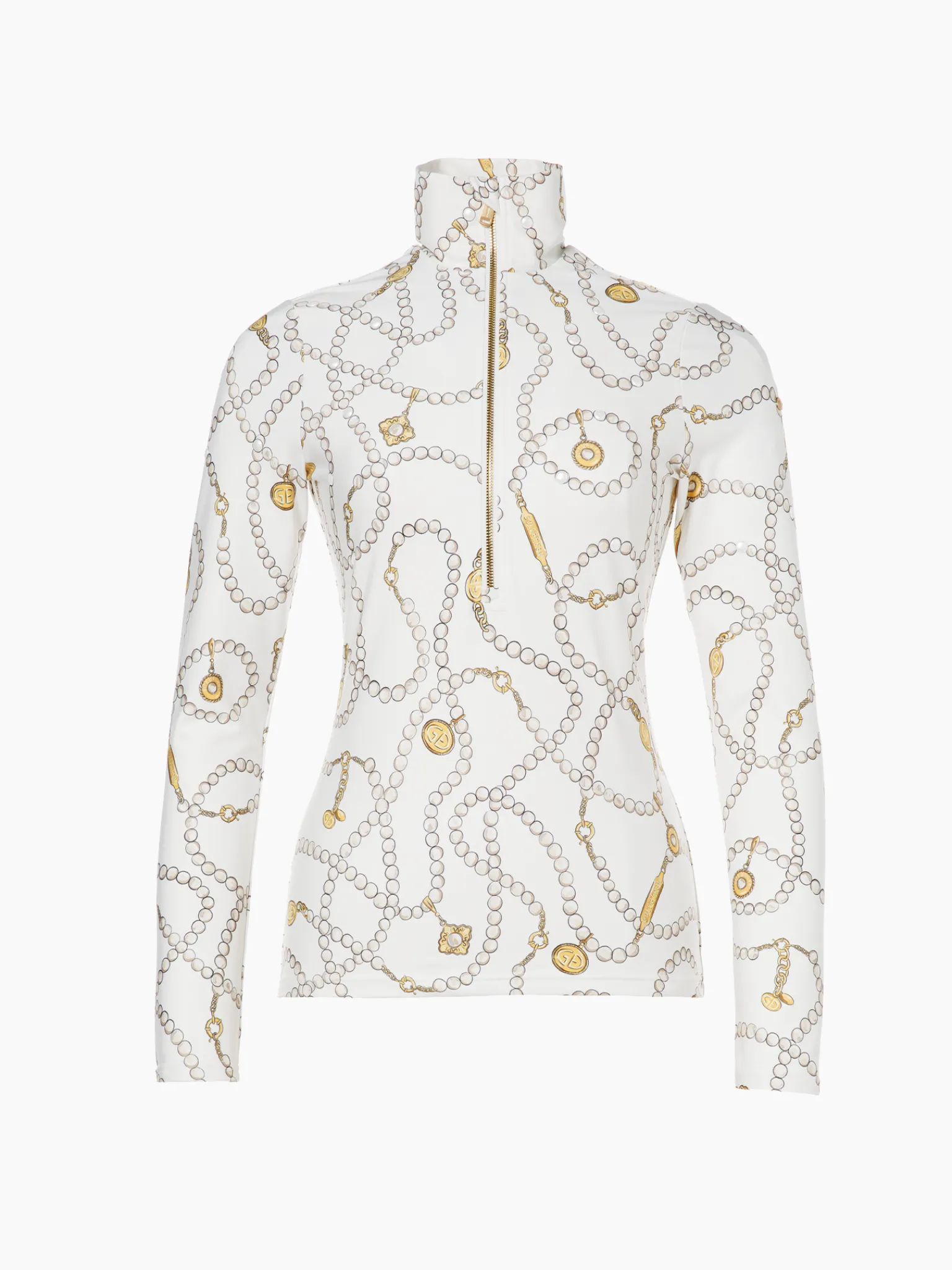 Longsleeves & T-Shirts-Goldbergh VIVIENNE Ski Pully cream