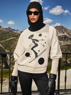 Chalet Wear|Sweaters & Hoodies-Goldbergh VOYAGE Turtle Neck Sweater champagne